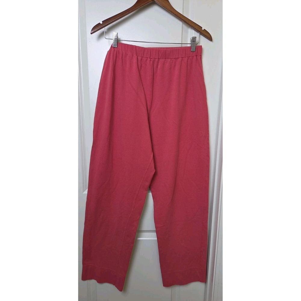 Vintage 1990s Peruvian Connection Pants Pima Cotton Pique Wide Leg Peru Size L